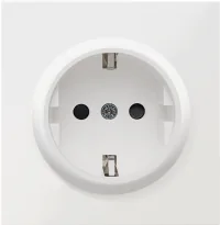 Donel R98 белый накладка для розетки Schuko с заземляющим контактом с защитными шторками 16 A 250 В~