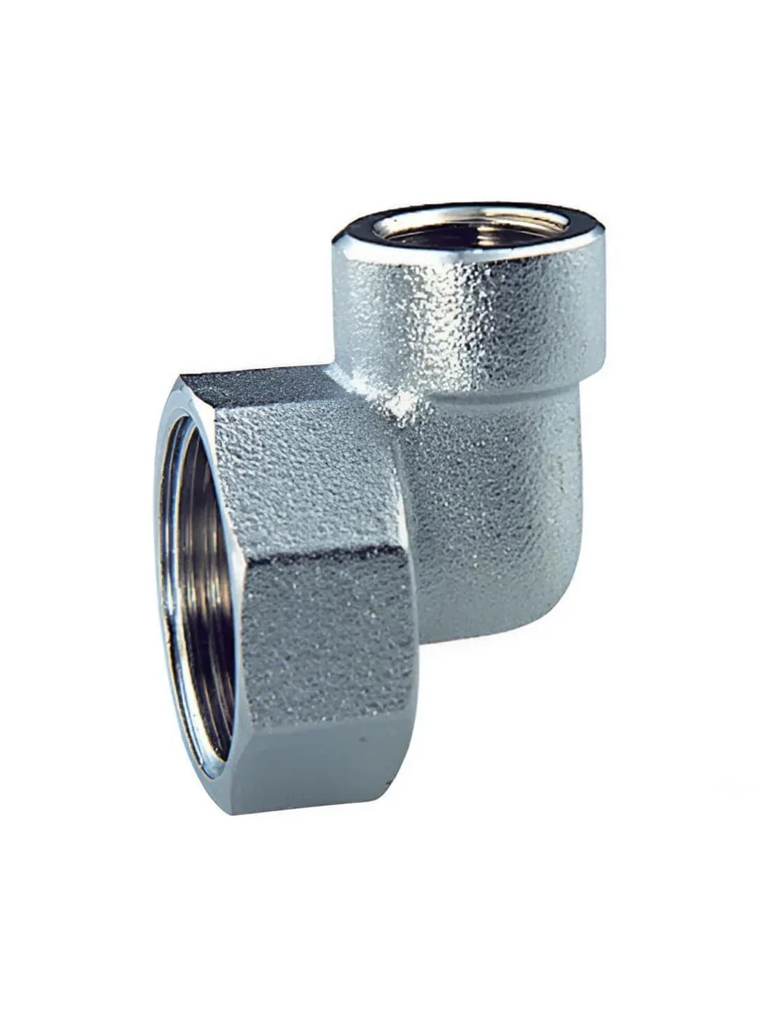 Переходник угловой, хромированный,  3/4" ВР х 1/2" ВР, FAR, FK 4050 3412
