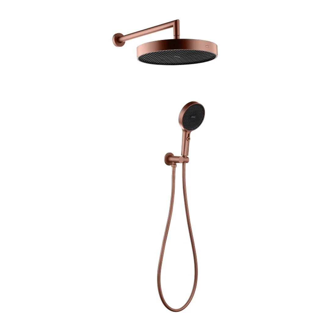 Лейка ручная+верхняя+выпуск+шланг CELL BRUSHED BRONZE 427-BRB