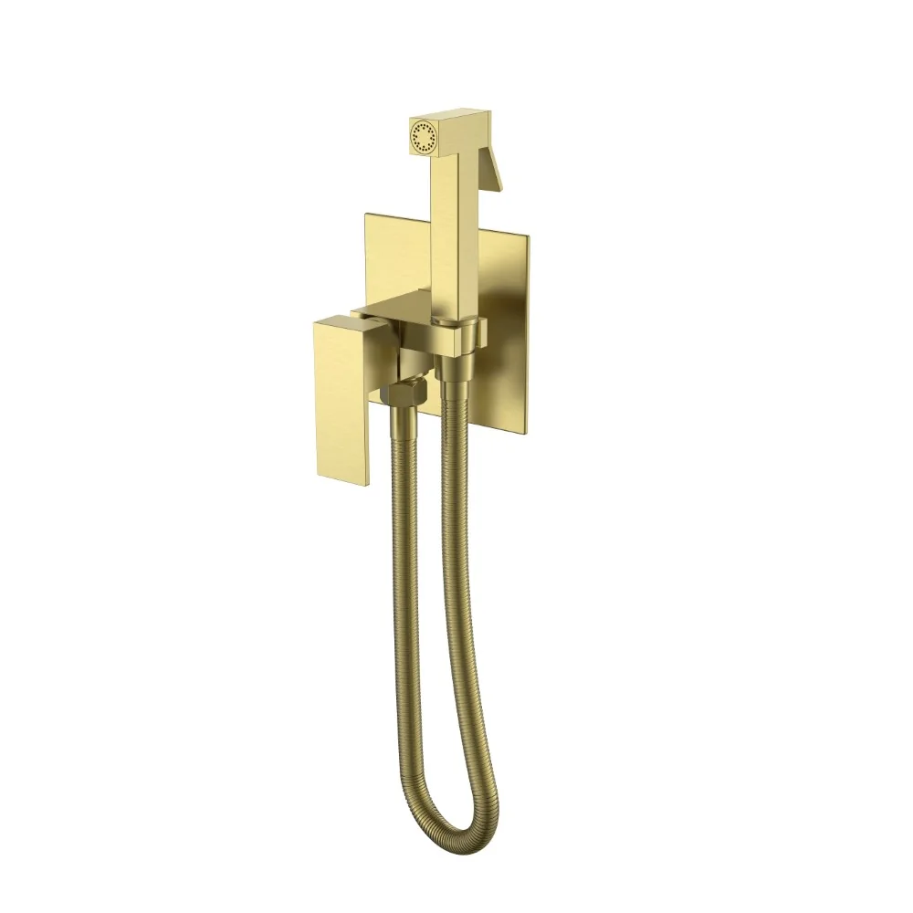 Boheme Смеситель гигиенический, QUBIC Matt Gold