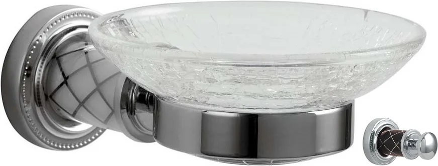 Boheme Мыльница MURANO CHROME (шоколад)_Комплект