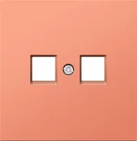 Donel R98 матовый коралл накладка для розетки RJ45, 2-я, серия DA