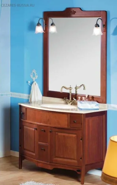 ALICANTE Зеркало AL.SP.403, Decorato Celeste Crema, 98x3x113