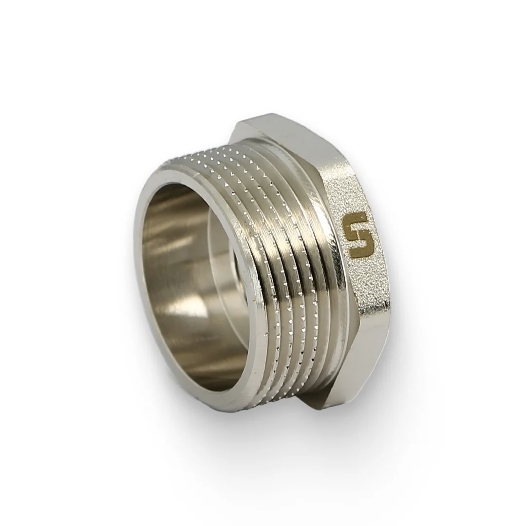 Футорка НВ 1 1/4" x 1/2", никелированная Uni-Fitt