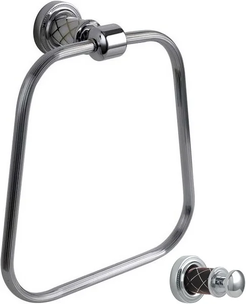 Boheme Держатель для полотенца (кругл.) MURANO CHROME (шоколад)_Комплект