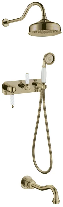 Boheme Смеситель для ванны, встроенный Medici Murano White
