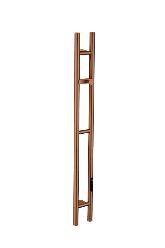 Boheme Полотенцесушитель электрический 2-трубы круглый BRUSHED BRONZE