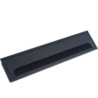 Donel Кабельный громмет (лючок) в стол, 350*80мм, цвет: черный