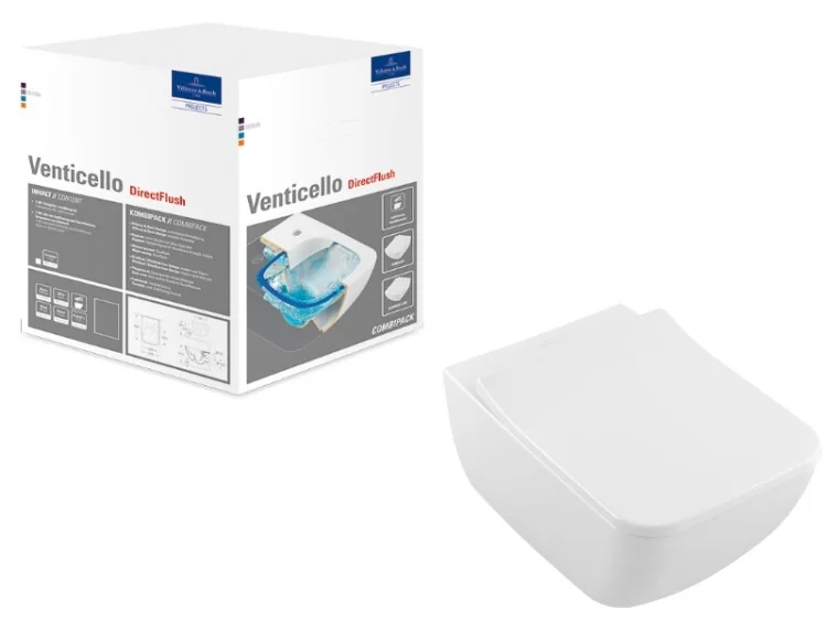 Унитаз Villeroy&Boch Venticello безободковый Альпийский белый