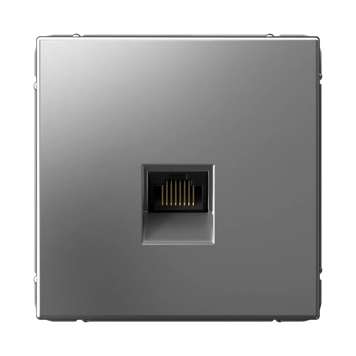 ARTGALLERY РОЗЕТКА компьютерная RJ45, кат. 5е, механизм, СТАЛЬ