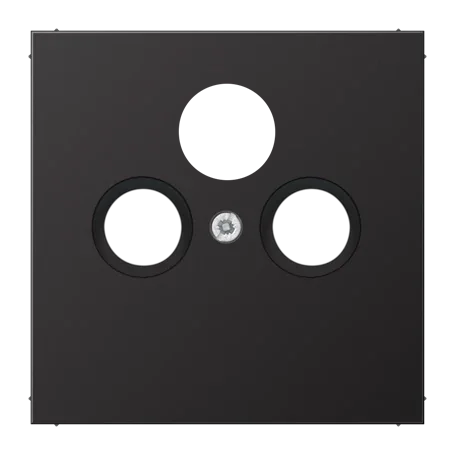 Крышка для SAT-TV-FM-розеток, фиксация винтом; металл; dark; Aluminium