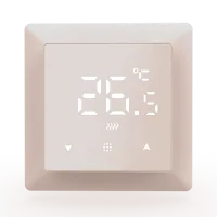 Donel Термостат с датчиком пола с Wi-Fi, программируемый через приложение , 16 A, 55*55 мм, шампань