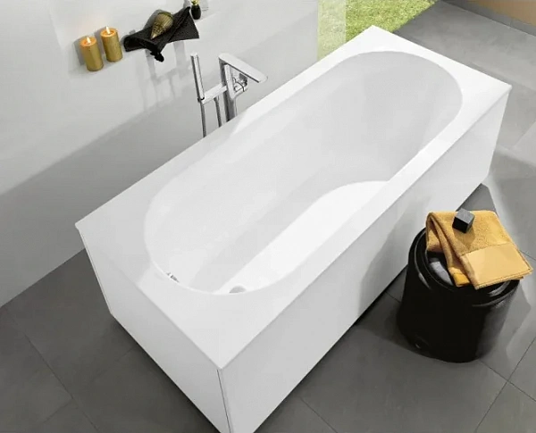 Акриловая ванна Villeroy & Boch Oberon UBQ160OBE2V-01 160x75 см, встраиваемая, цвет альпийский белый
