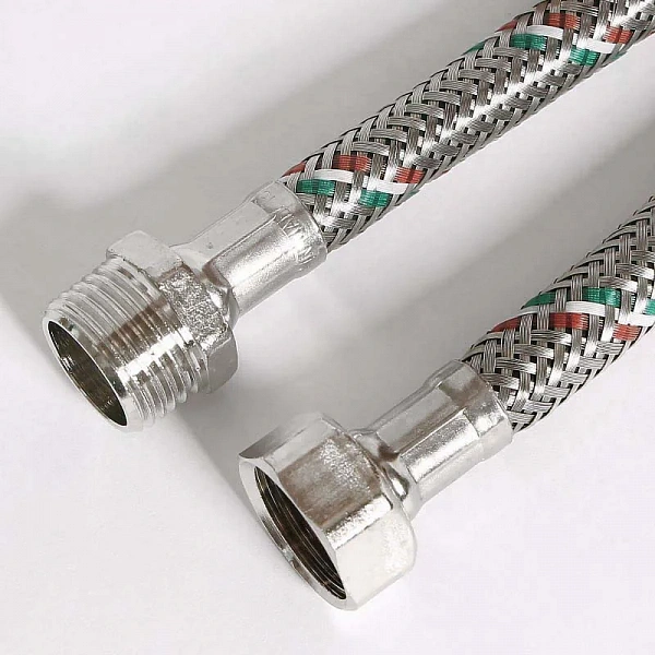 Гибкая подводка НВ 1/2", 50 см, DN 8, оплётка из нерж. стали Uni-Fitt