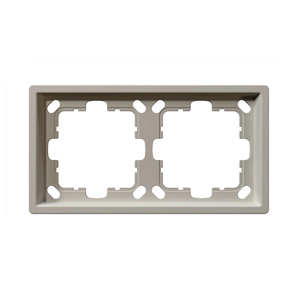 FD1002SH_Рамка серия FD 2-постовая, цвет Сахара