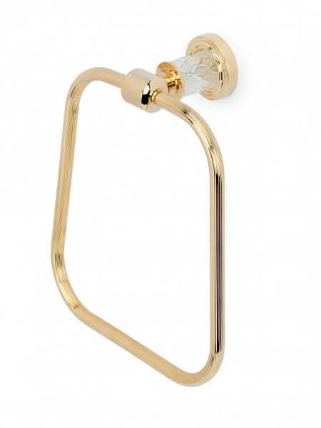Boheme Держатель для полотенца (кругл.) MURANO CRYSTAL GOLD _Комплект