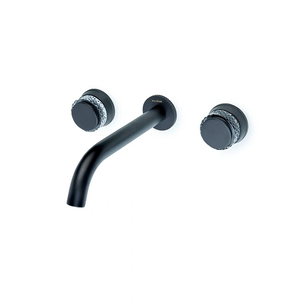 Boheme Смеситель из стены AURA на 3 отв. BLACK