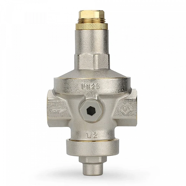 Редуктор давления Varmega VM12801, 1/2", PN25, мембранный, с присоединением к манометру