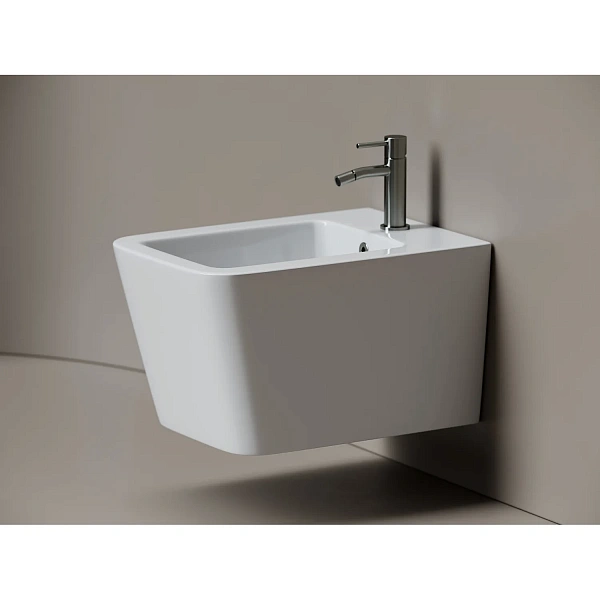 Биде подвесное Ceramicanova Miro с крепежом для скрытого монтажа белый арт CN11004