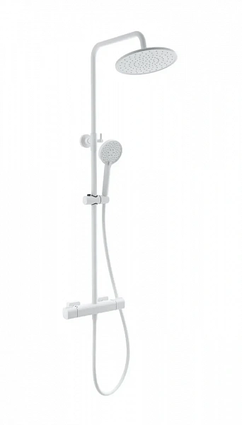 Душевая система с термостатом WONZON & WOGHAND STAY 1, Белый матовый (WW-B3051-A-MW), шт