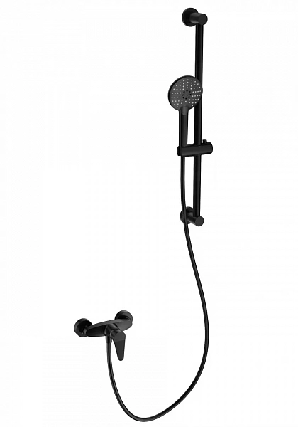 Смеситель для душа с гарнитуром WONZON & WOGHAND, Черный матовый (WW-AE3103-MB), шт