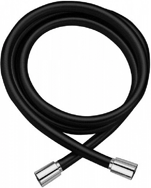 CZR-FD4-150-NOP-01 Гибкий шланг PVC 150 см c хромированными наконечкиками, цвет Черный матовый CEZAR