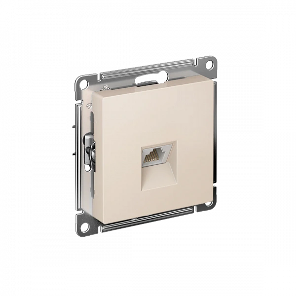 ATLASDESIGN РОЗЕТКА компьютерная RJ45, кат. 5Е, механизм, БЕЖЕВЫЙ