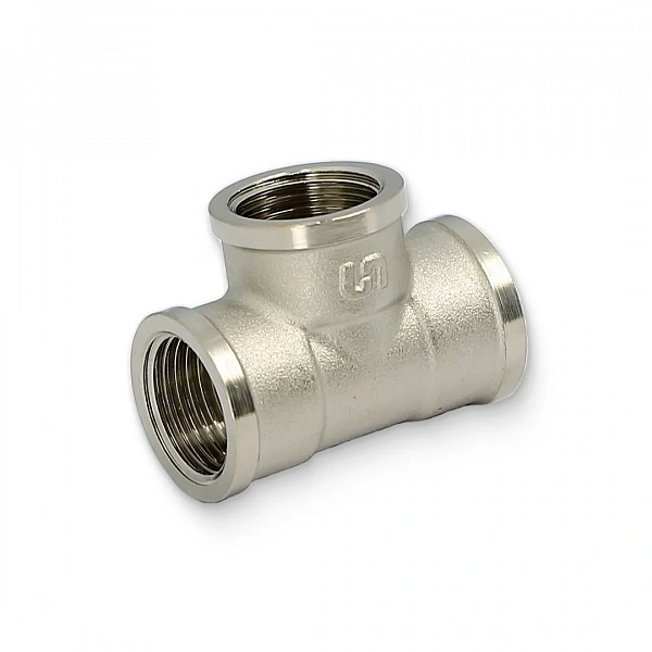Тройник В 1/2", никелированный Uni-Fitt