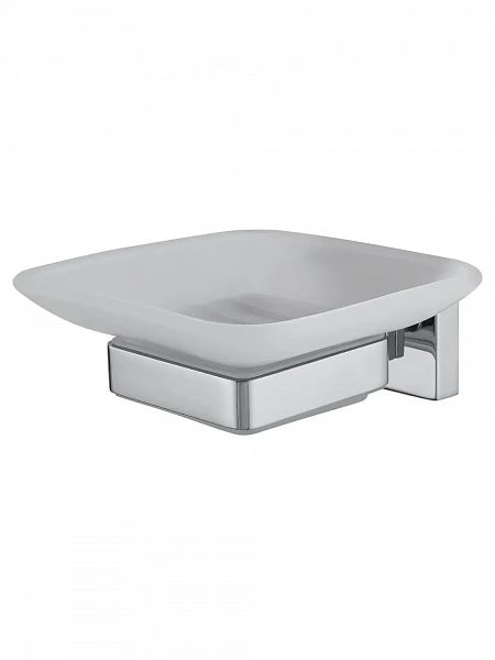 Мыльница с держателем WONZON & WOGHAND FLAT, Хром (WW-9722), шт