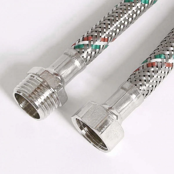 Гибкая подводка НВ 1/2", 40 см, DN 8, оплётка из нерж. стали Uni-Fitt