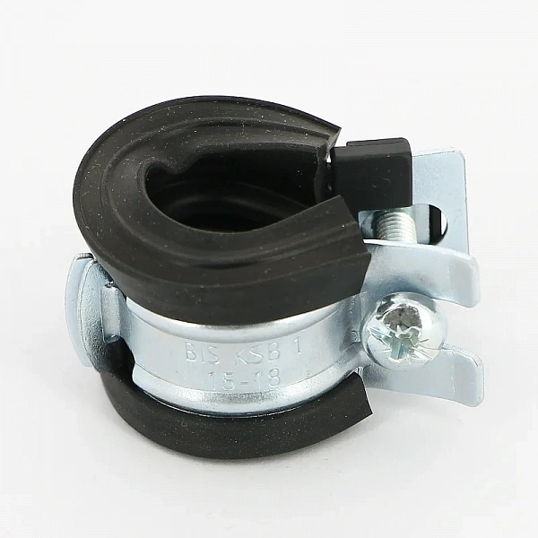 Хомут, Конкреп, BIS KSB1, M8, D-15-18, с вкладышем epdm, оцинкованная сталь