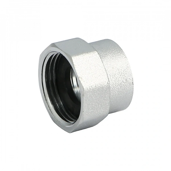 Переходник В 3/4" х 1/2" с плоской прокладкой, хромированный Uni-Fitt