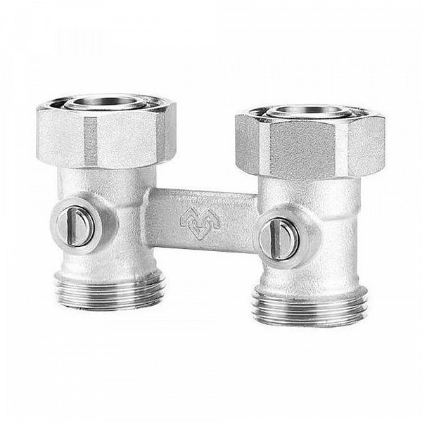 Узел нижнего подключения Varmega, 3/4"EKх3/4"EK НР-ВР, прямой, для двухтрубных систем