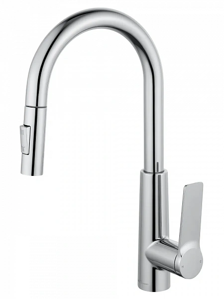 Смеситель для кухни с выдвижным изливом WONZON & WOGHAND, Хром (WW-A20782-CR), шт