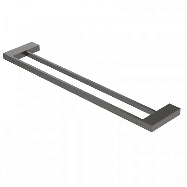 SLIDER-THD-60-GM Полотенцедержатель двойной 60 см, исполнение оружейная сталь