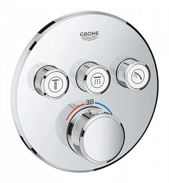 Термостат для душа GROHE GROHTHERM SMART CONTROL 29121000 (хром) внеш.часть