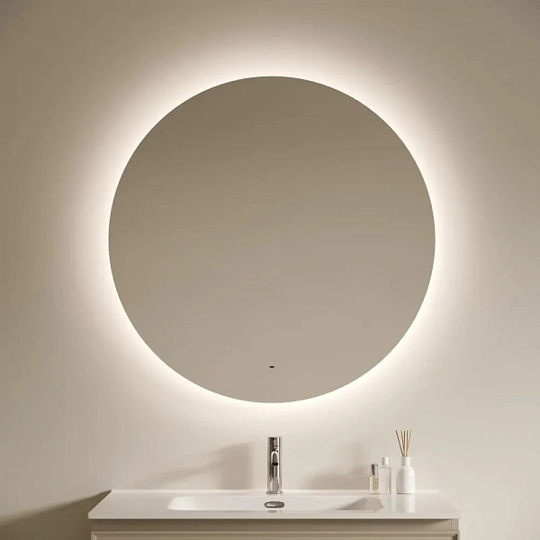 Зеркало для ванной комнаты SANCOS Sfera 2.0 D900 led подсветка 2700K/4000K/5000K SF2.900