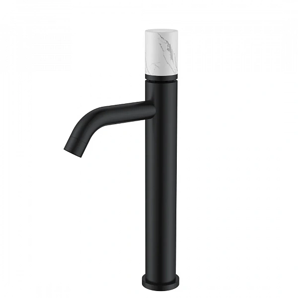Boheme Смеситель STICK для умыв. выс. BLACK MRAMOR WHITE_Комплект