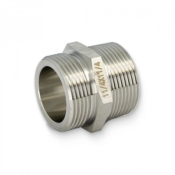 Ниппель Н 1 1/4", нержавеющая сталь Uni-Fitt
