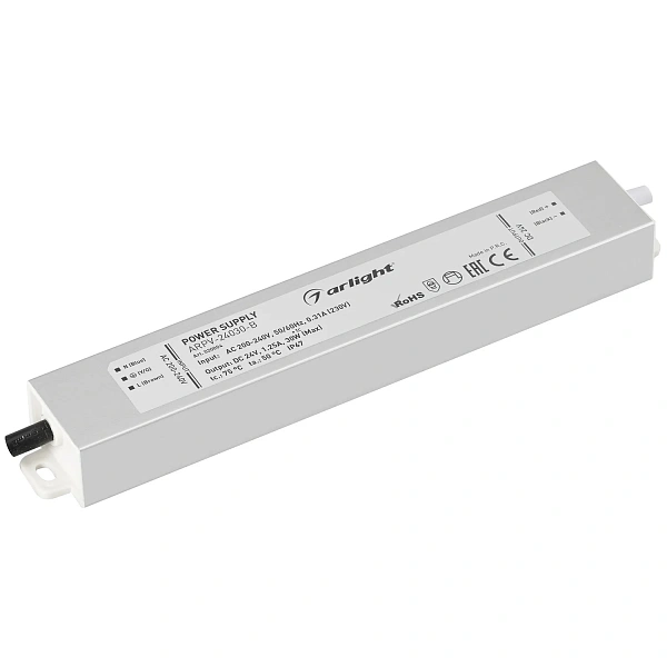 Arlight Блок питания ARPV-24030-B (24V, 1.3A, 30W) (IP67 Металл, 3 года)