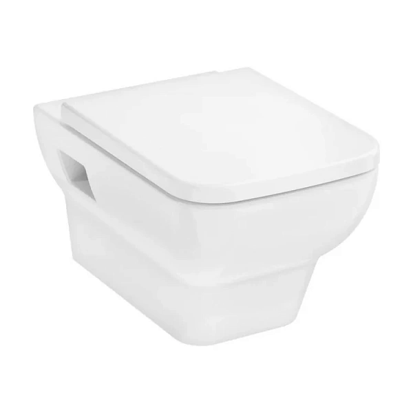 Подвесной унитаз Hansgrohe CreekTide Q, 60203450, безободковый, крышка-сиденье стандарт, белый