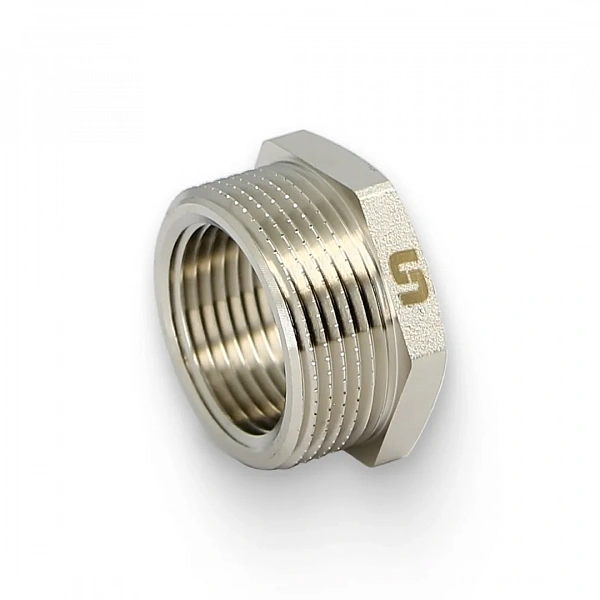 Футорка НВ 1 1/4" х 1", никелированная Uni-Fitt