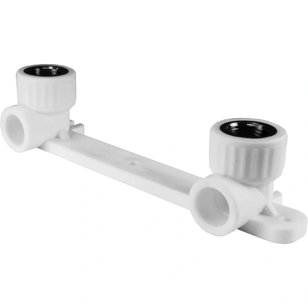 Планка настенная для смесителя 20х1/2" в.р. угол (20/5) (Valfex) БЕЛЫЙ
