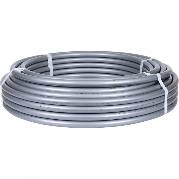 Труба STOUT PEX-A/EVON 25х3,5 универсальная, серая