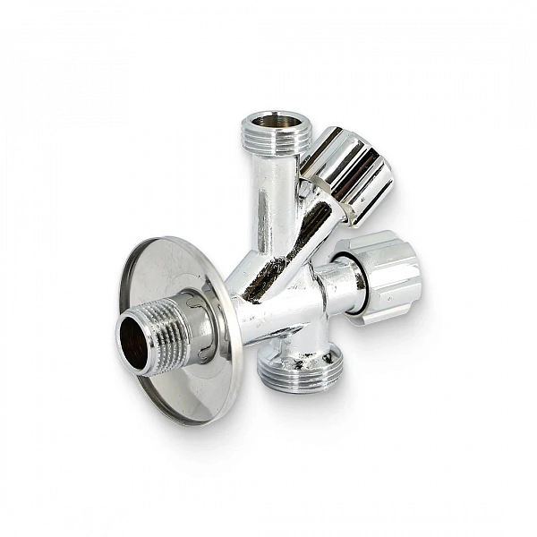 Вентиль комбинированный Н 1/2" х 1/2" х 3/4" универсальный Uni-Fitt