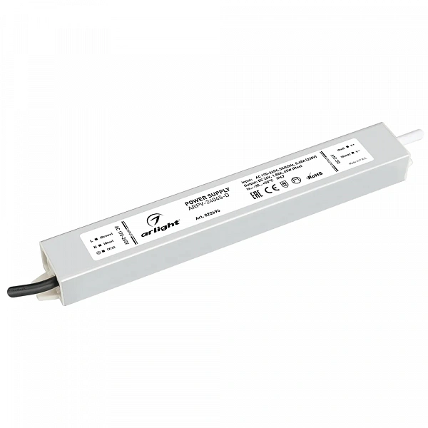 Arlight Блок питания ARPV-24045-D (24V, 1.9A, 45W) (IP67 Металл, 3 года)