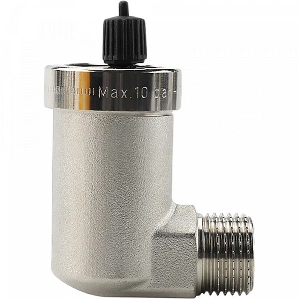 Автоматический воздухоотводчик Varmega VM13101, 1/2", угловой, вертикальный выпуск