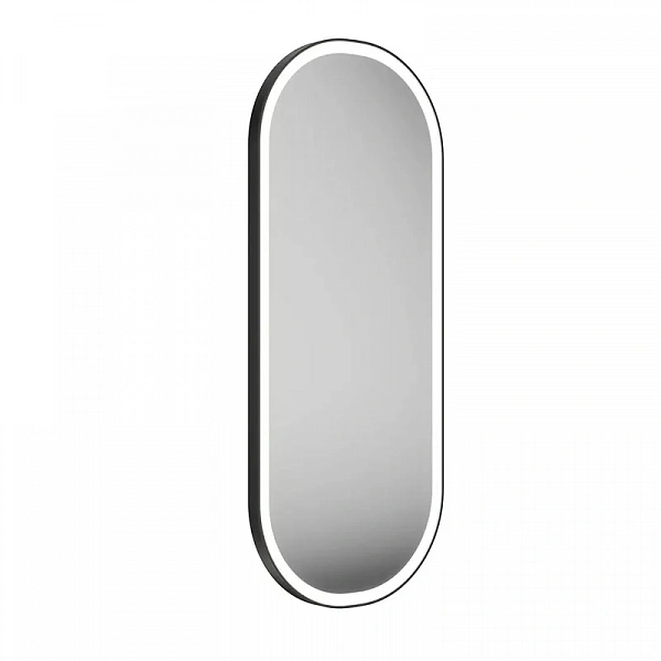 Kerama Marazzi CO.mi.PL.42/BLK Зеркало CONO овальное 42 с подсветкой, черное матовое