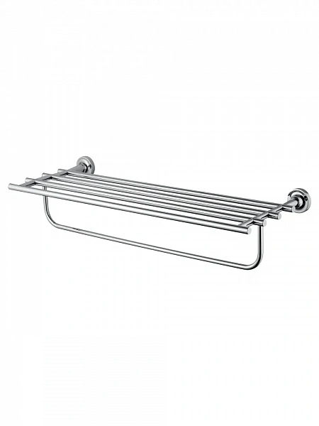 Полотенцедержатель с полкой WONZON & WOGHAND SIMPLE, Хром (WW-6581), шт
