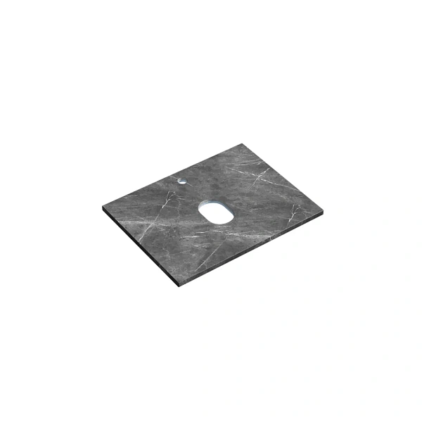 Столешница для ванной комнаты SANCOS 600х460, цвет black sky, арт. TT60A1X